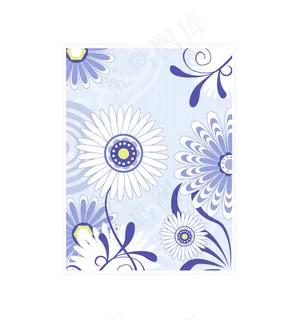 矢量素材素雅时尚花朵背景