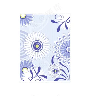 矢量素材素雅时尚花朵背景