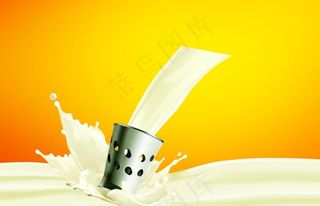 奶类广告背景图图片