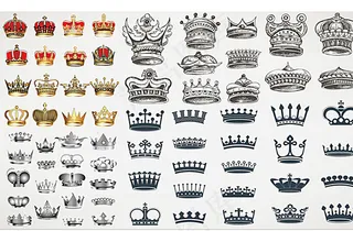 精致欧式皇冠设计矢量素材图片