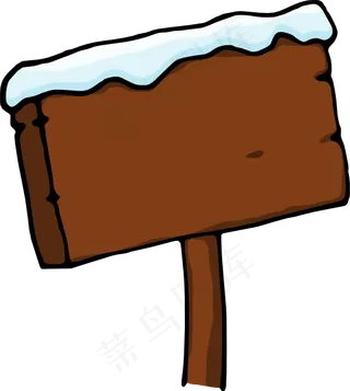 purzen雪白的招牌剪贴画