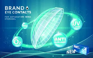隐形眼镜化妆品详情页设计矢量素材