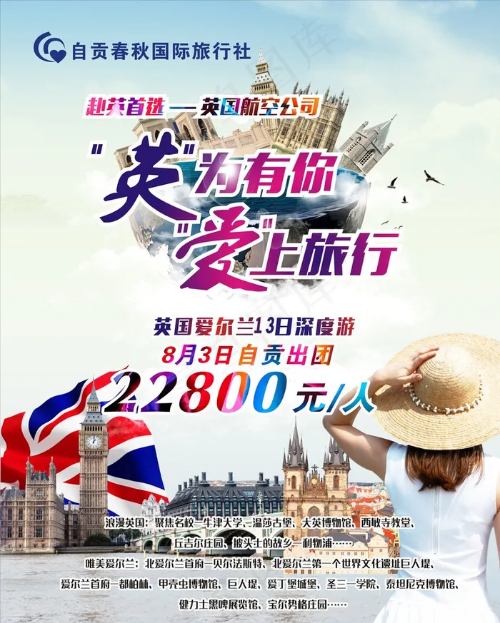 旅游海报图片(210X297)cdr矢量模版下载