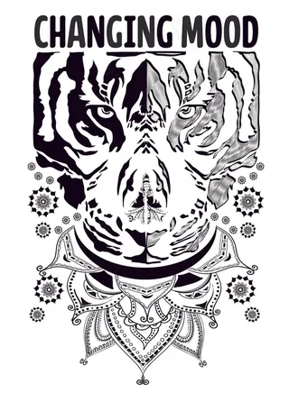 卡通动物图案背景