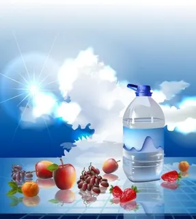 矢量纯净水广告宣传海报 矢量纯净水广告宣传海报