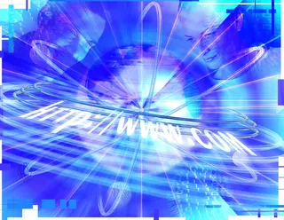 金融抽象电脑蓝色背景JPG