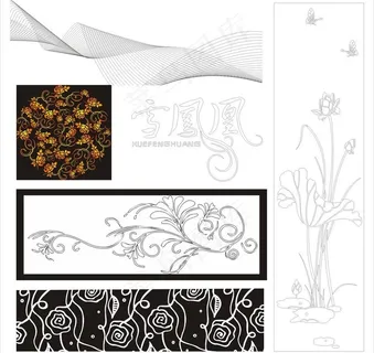 底纹花纹花边条纹线条背景图片