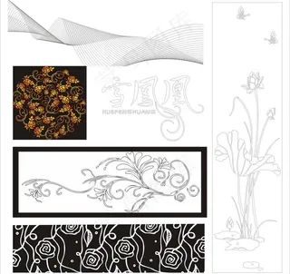 底纹花纹花边条纹线条背景图片