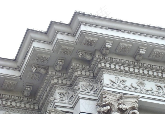 上海闵行区人民法院欧式建筑特写图片