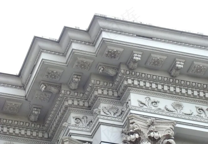 上海闵行区人民法院欧式建筑特写图片