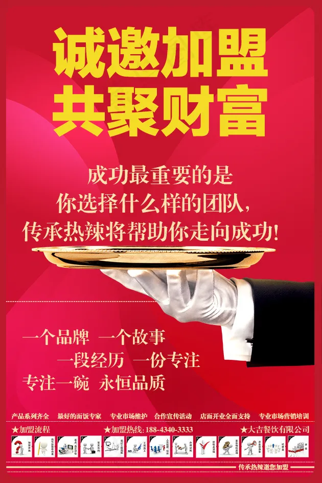 加盟宣传海报设计psd模版下载