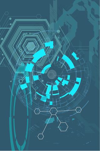 简约网络科技背景