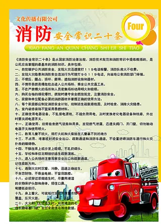 消防安全常识二十条图片