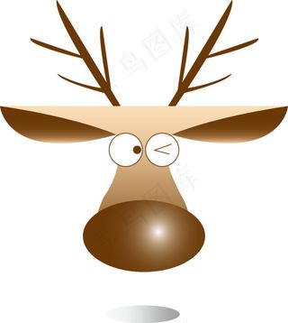 驯鹿头像