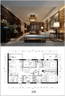 中式装修施工图