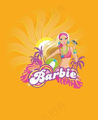 芭比印花图案图片