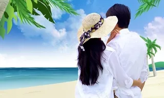 海边情侣素材图片