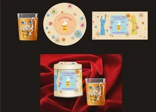 下午茶金属罐质包装设计图片