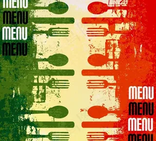 复古怀旧菜单封面图片