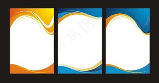 展板背景模板矢量图