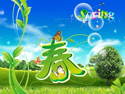 唯美春天风景素材