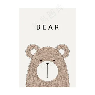 卡通动物图案素材