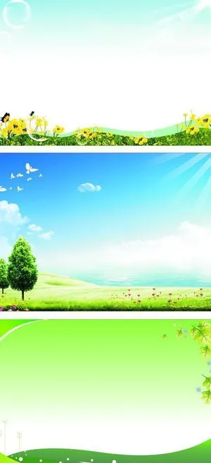 展板背景 春天景色图片