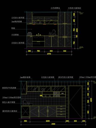 厨房cad图稿素材