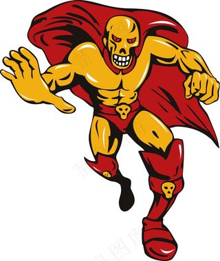 超级恶棍的头骨