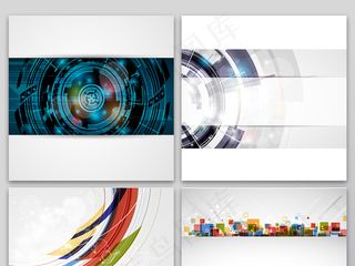 科技商务几何图背景素材设计AI矢量...