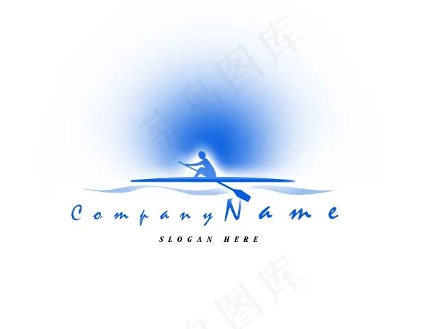 划艇通用logo素材psd模版下载