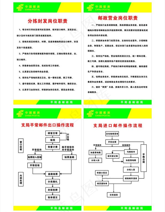 邮政宣传牌图片cdr矢量模版下载