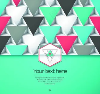 彩色三角形图片