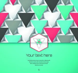 彩色三角形图片