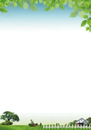 清新漂亮卡通学生信纸作文背景小报素...