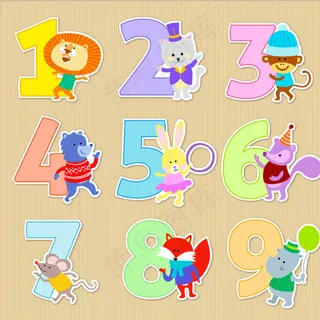 卡通动物装饰数字图片