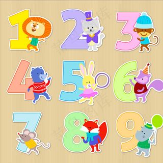 卡通动物装饰数字图片