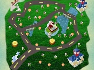 大富翁游戏路线图图片