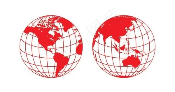 地球剪纸矢量素材ai矢量模版下载