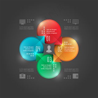 彩色光斑圆形图表图片