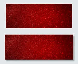 浪漫红色星光点banner背景素材