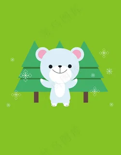 卡通动物矢量图小熊 卡通动物矢量图小熊