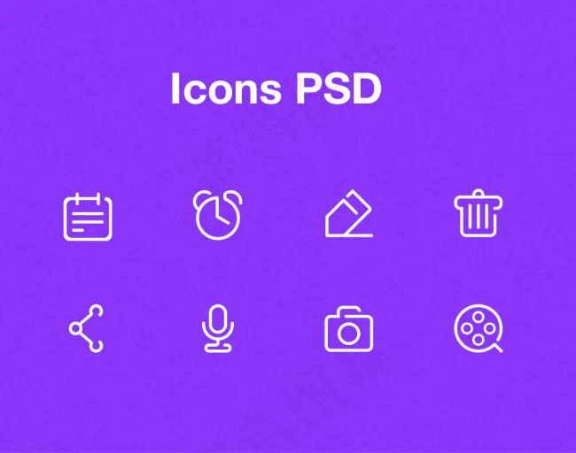 精致ios图标psd源文件psd模版下载