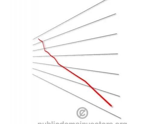 负趋势矢量图ai矢量模版下载