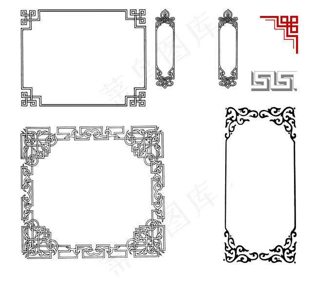 中国风古典花纹边框