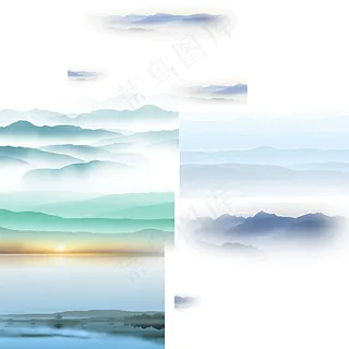 水墨山水背景图片 水墨山水背景图片