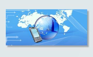 蓝色 科技 背景图片