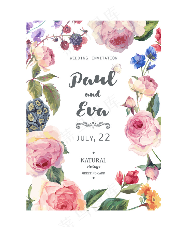 紫色主题风格花环设计矢量素材14款...