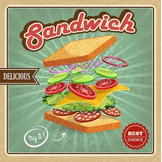 三明治插画