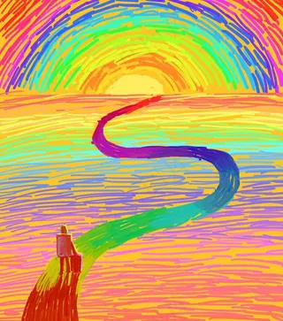 漫画 抽象 彩色图片